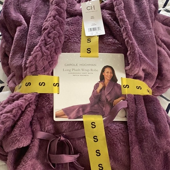 Carole Hochman ladies long plush wrap robe S - Picture 5 of 7